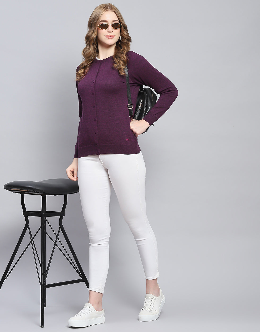 Women Maroon Solid Embroidered Tie-Up Neck Viscose Rayon A-Line Dress
