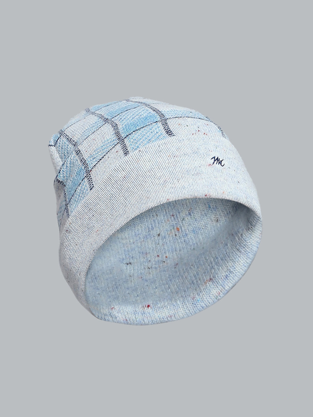 Men Grey Self Design Cap