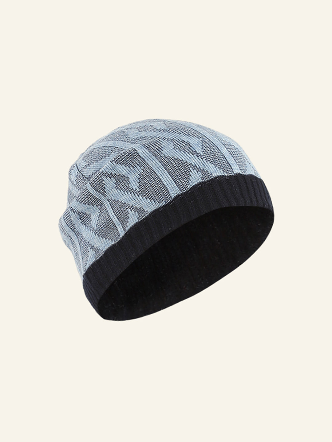Men Grey Self Design Cap