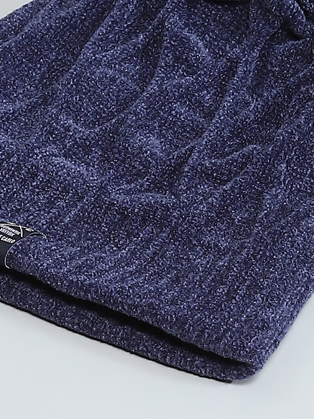 Men Navy Blue Solid Cap