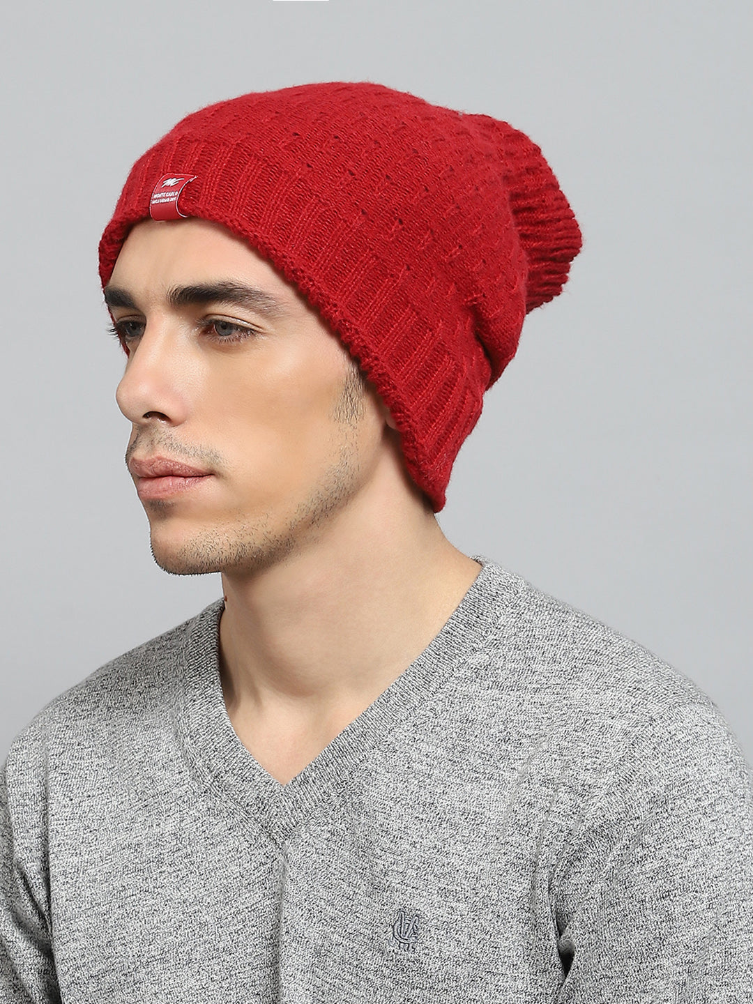 Men Maroon Solid Cap