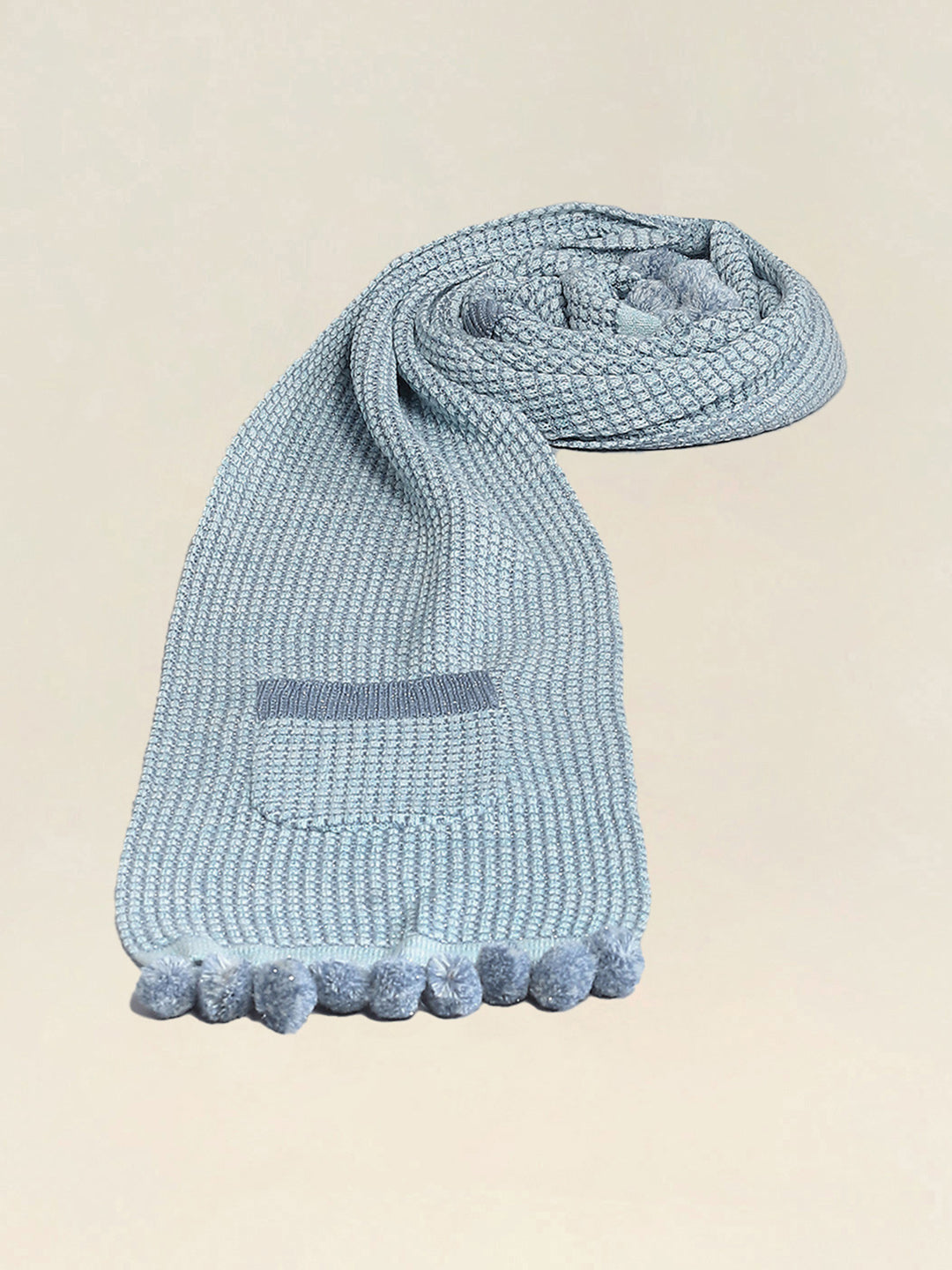 Women Green Self Design Muffler