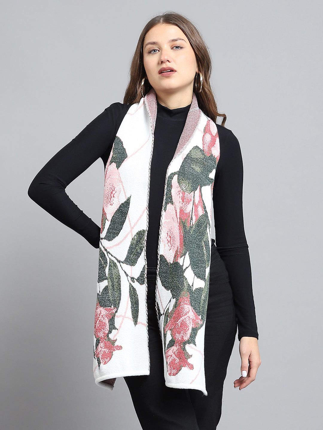 Women Multicolor Self Design Muffler