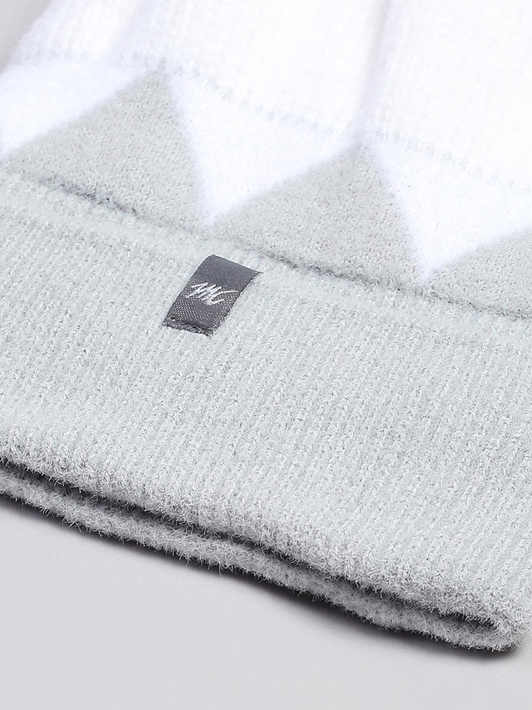 Women Grey Self Design Cap