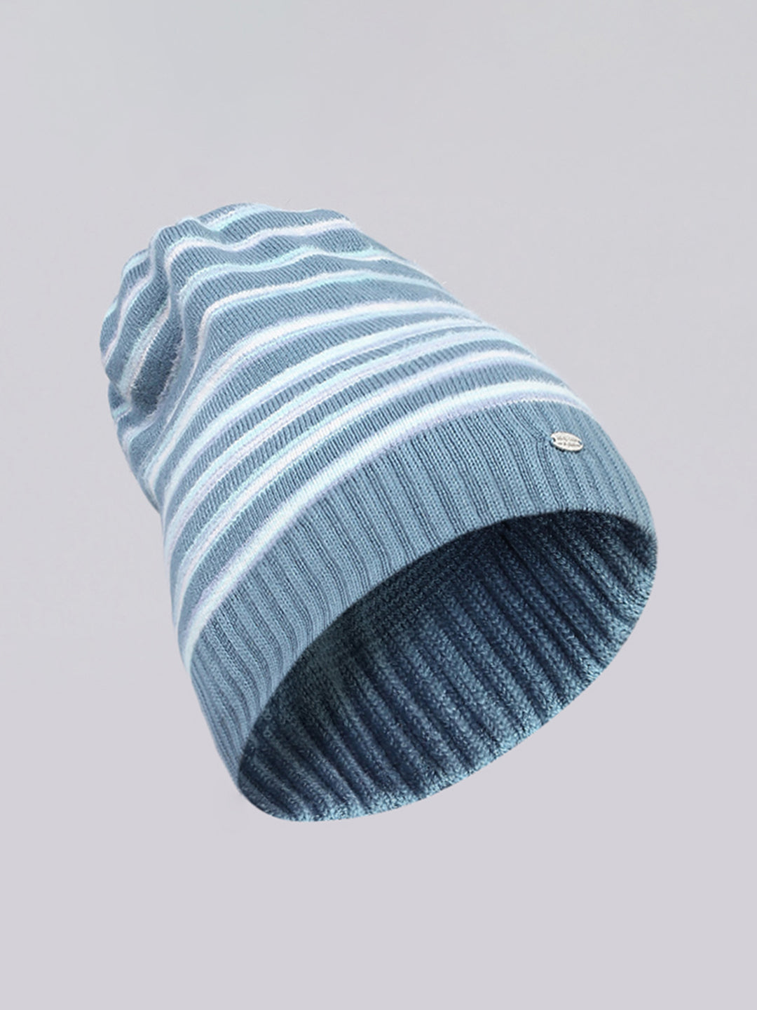 Women Blue Self Design Cap