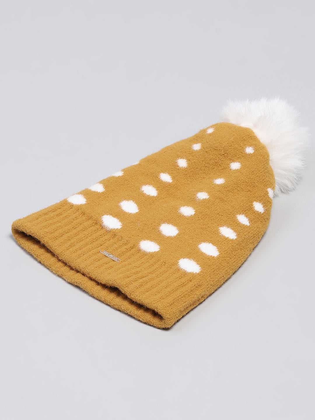 Kids Mustard Self Design Cap