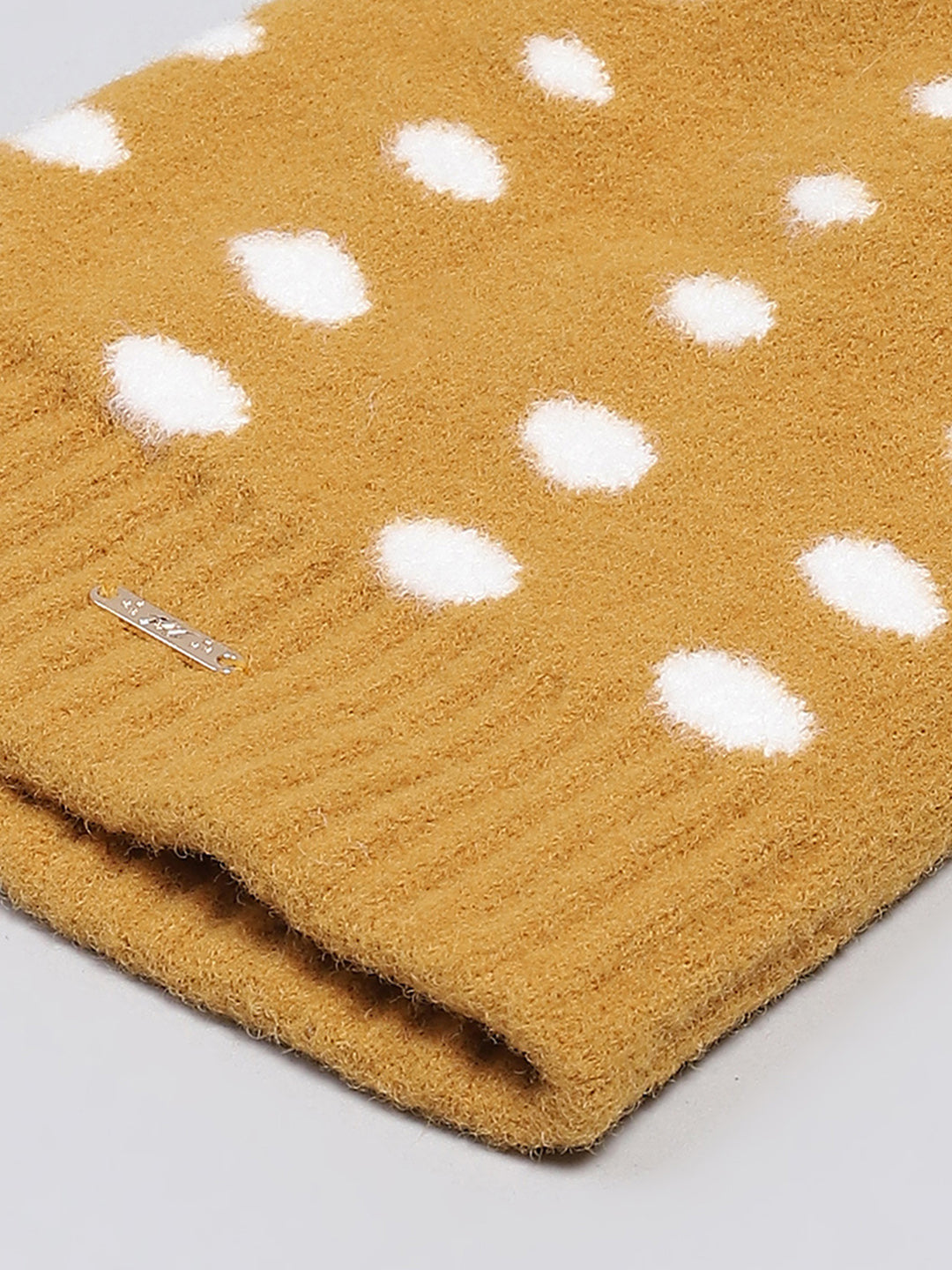 Kids Mustard Self Design Cap