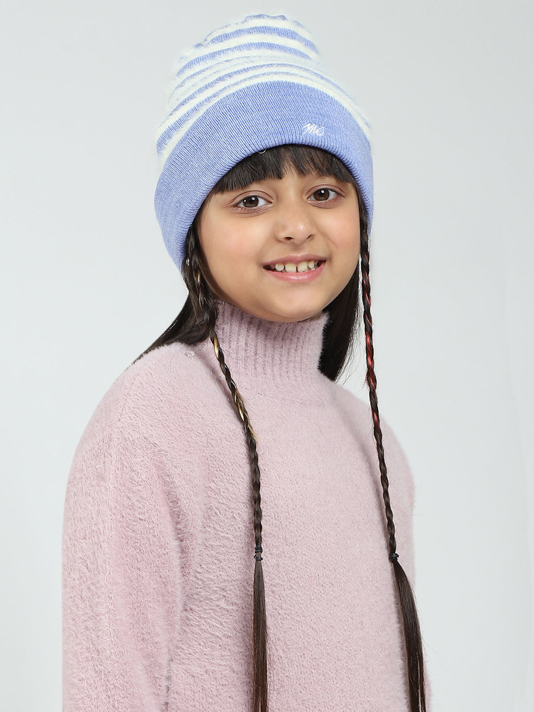 Kids Blue Self Design Cap