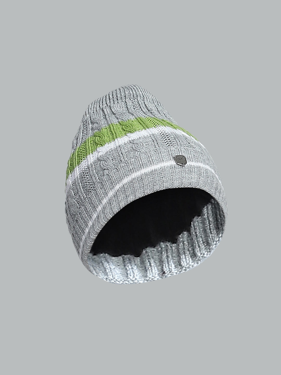 Kids Grey Self Design Cap