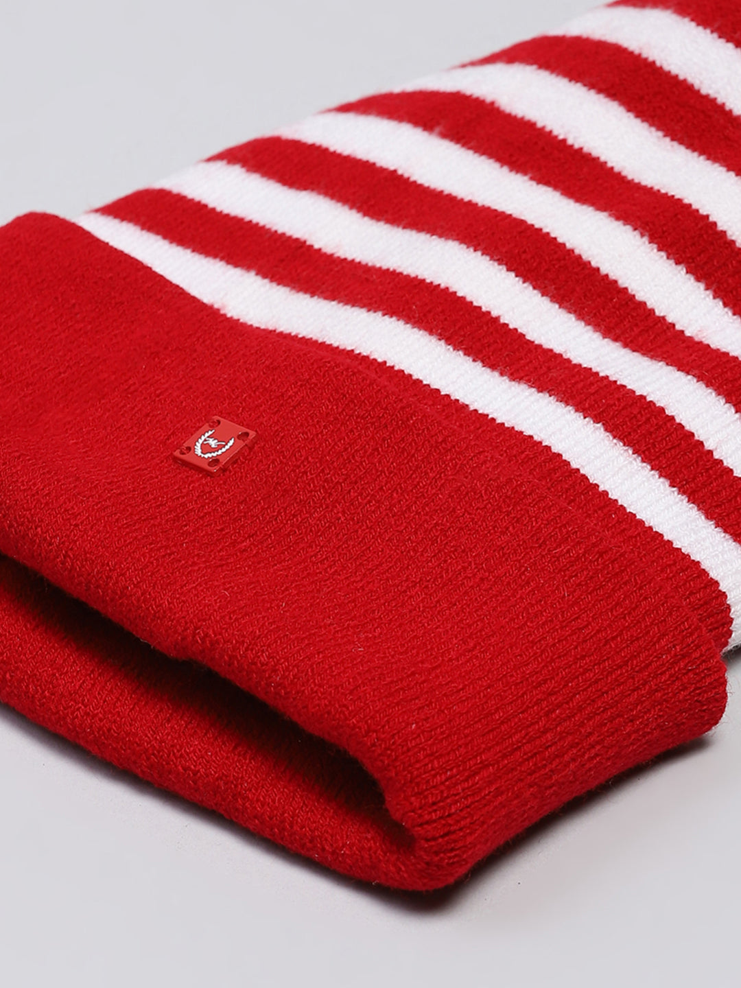 Kids Red Self Design Cap