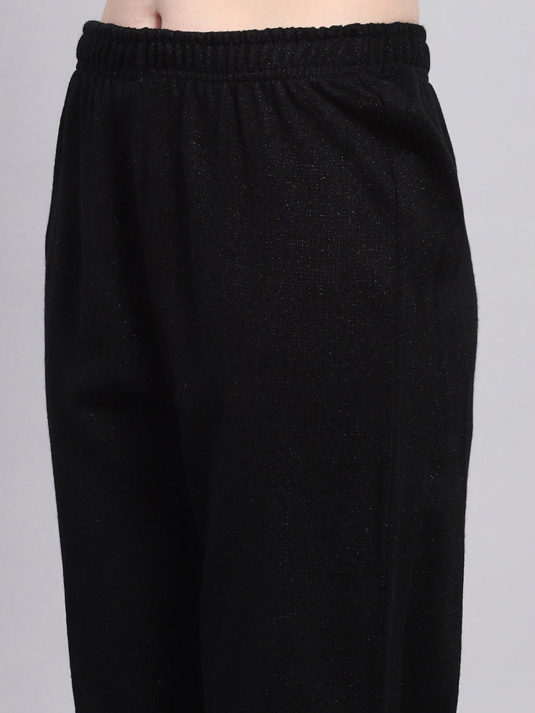 Women Black Designer Round Neck Full Sleeve 3 Pc Kurtis Set for Winter