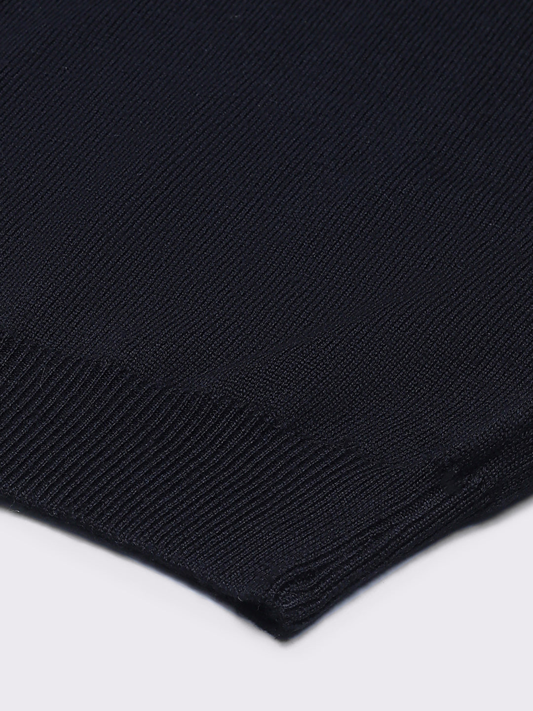 Men Black Solid V Neck Sleeveless Sweater