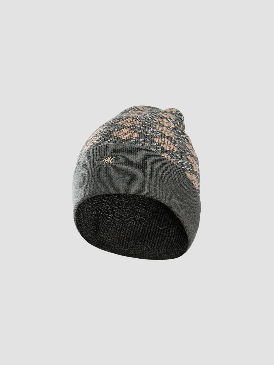 Men Green Self Design Cap