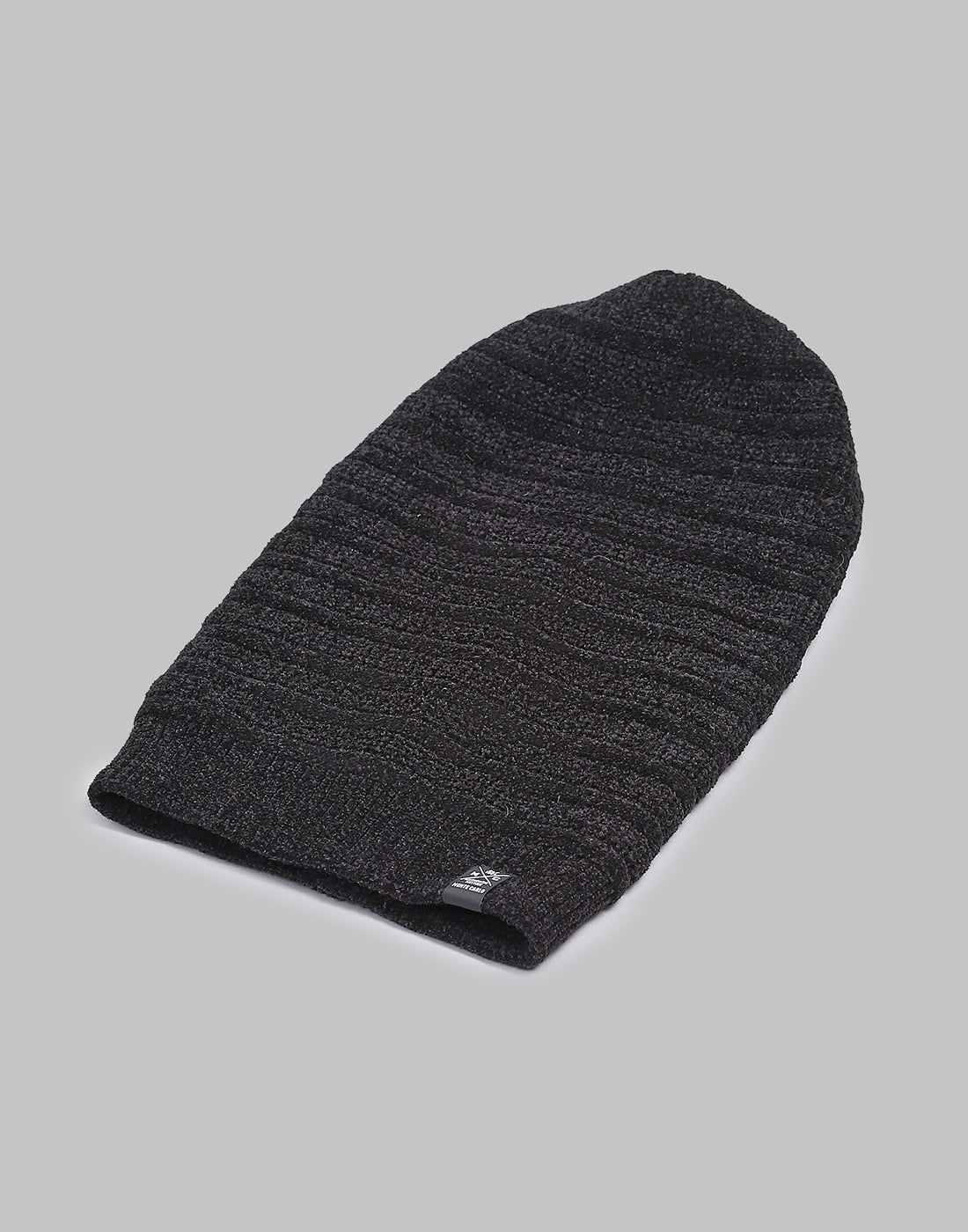Men Black Printed Blend Wool Cap