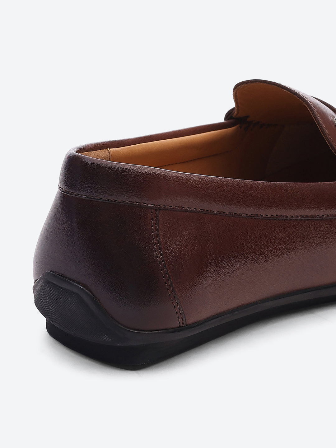 Men Brown Slip on Genuine Leather Loafers