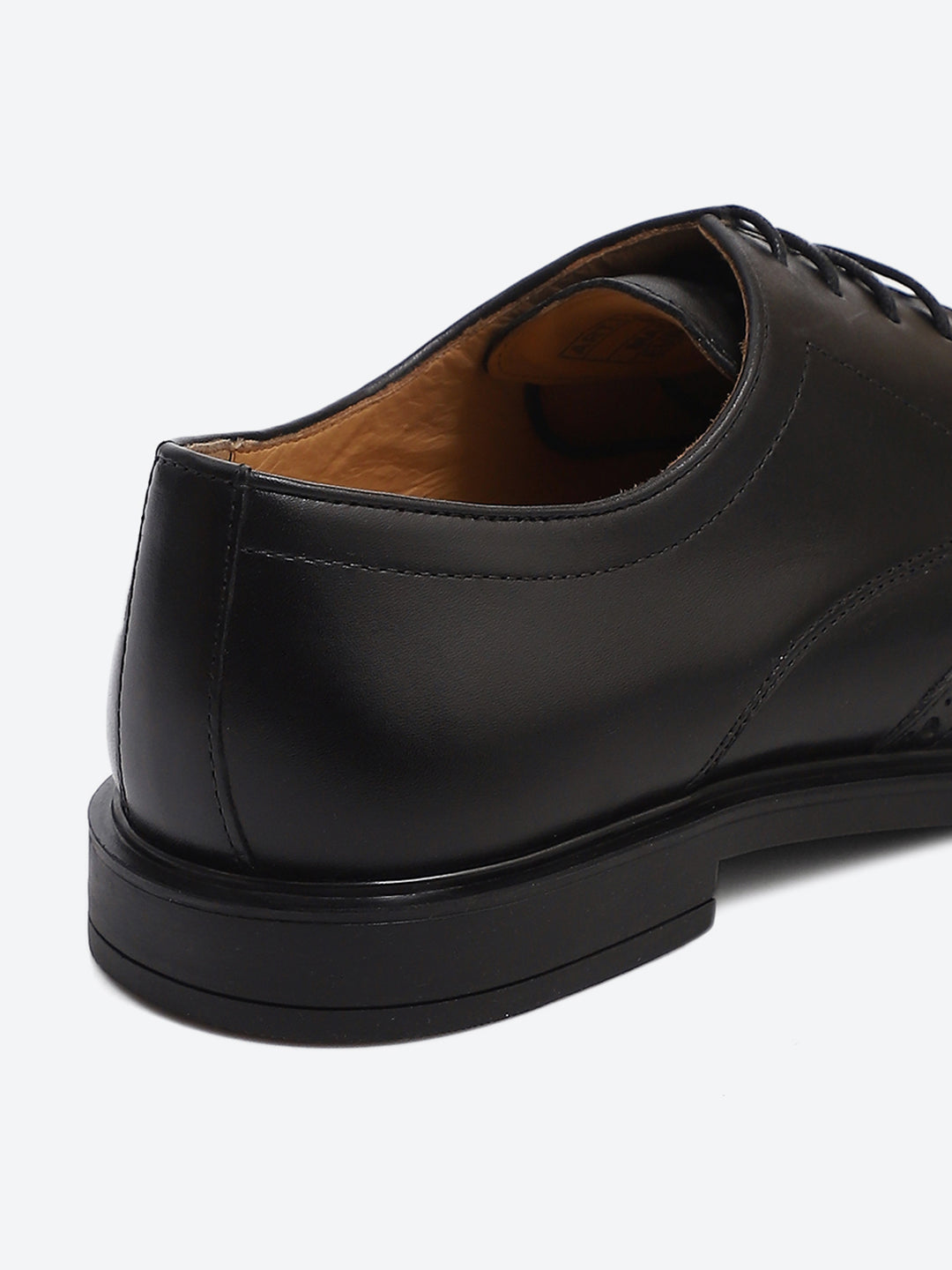 Monte Carlo Black Formal Brogue Lace Up Shoes for Men