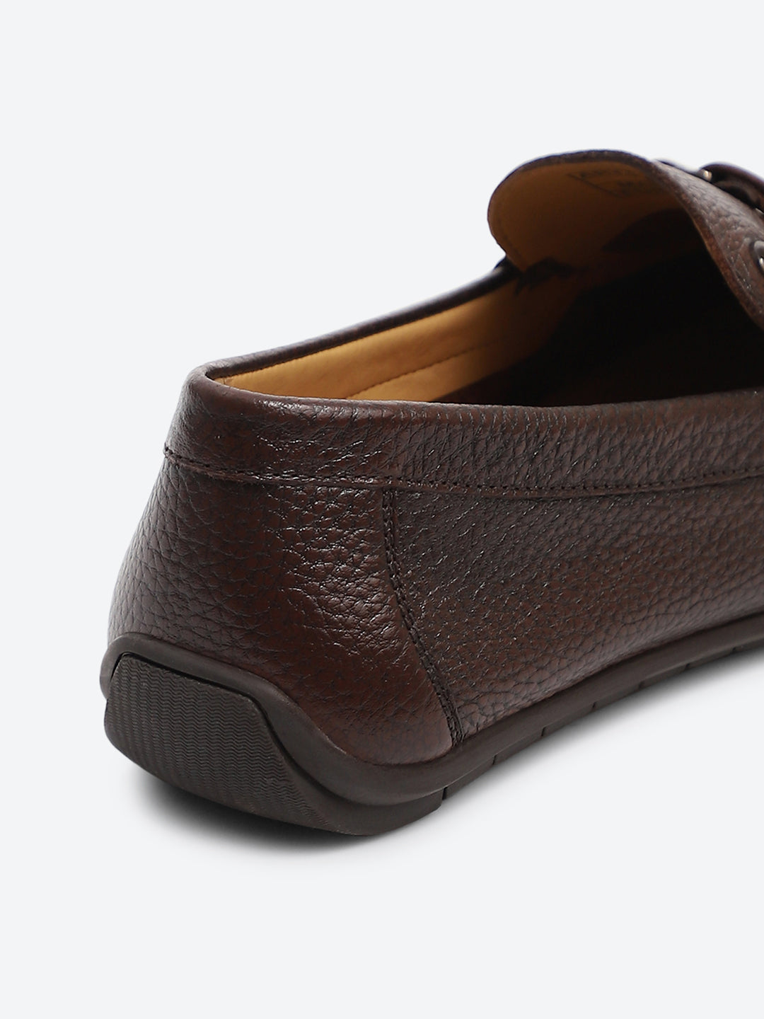 Men Brown Slip on Genuine Leather Loafers