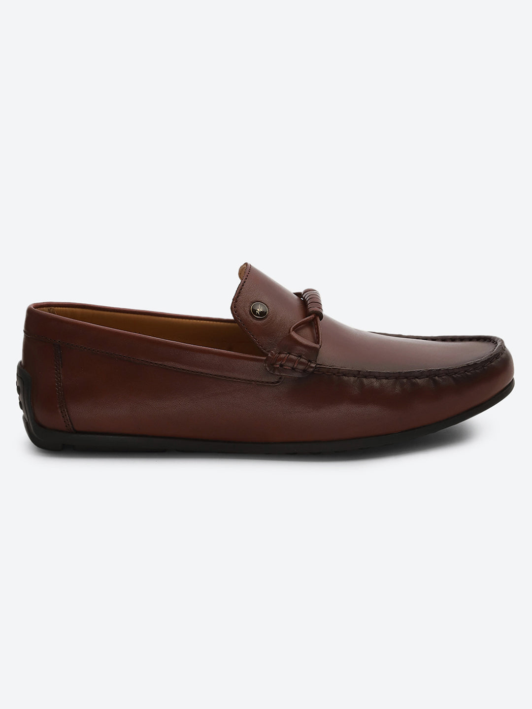 Men Burgundy Slip on Genuine Leather Loafers