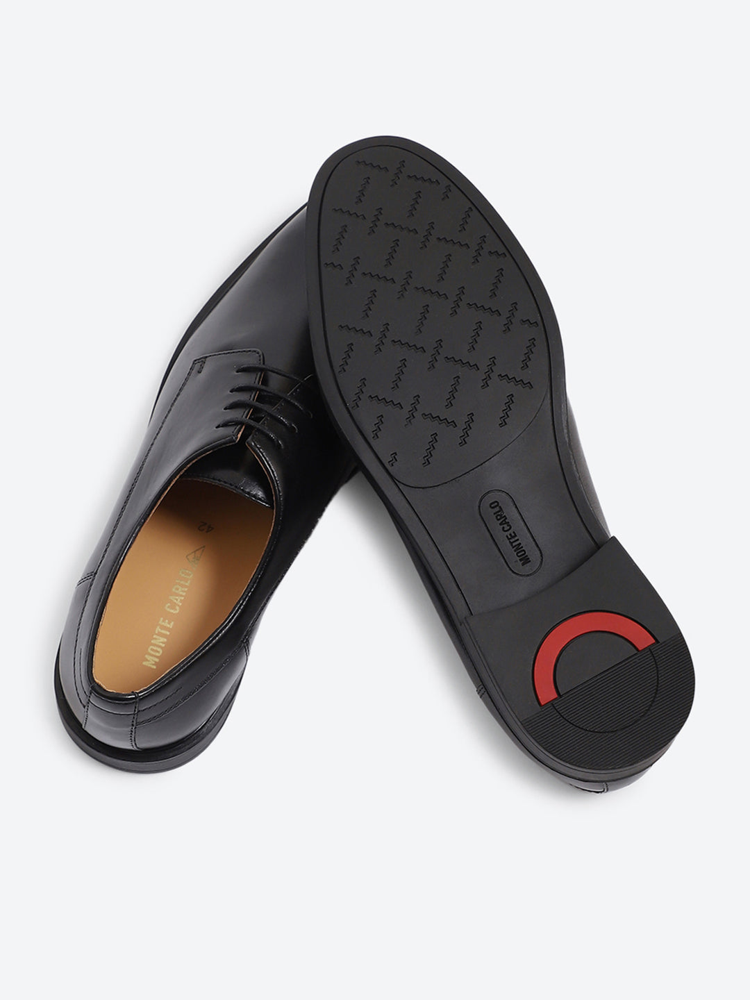 Men Black Lace Up Genuine Leather Formal Derby