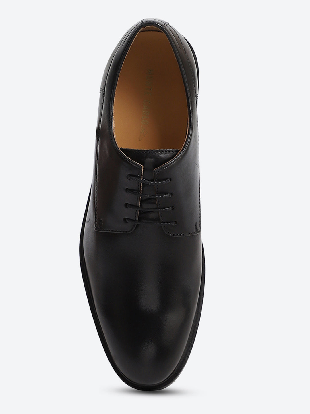 Men Black Lace Up Genuine Leather Formal Derby