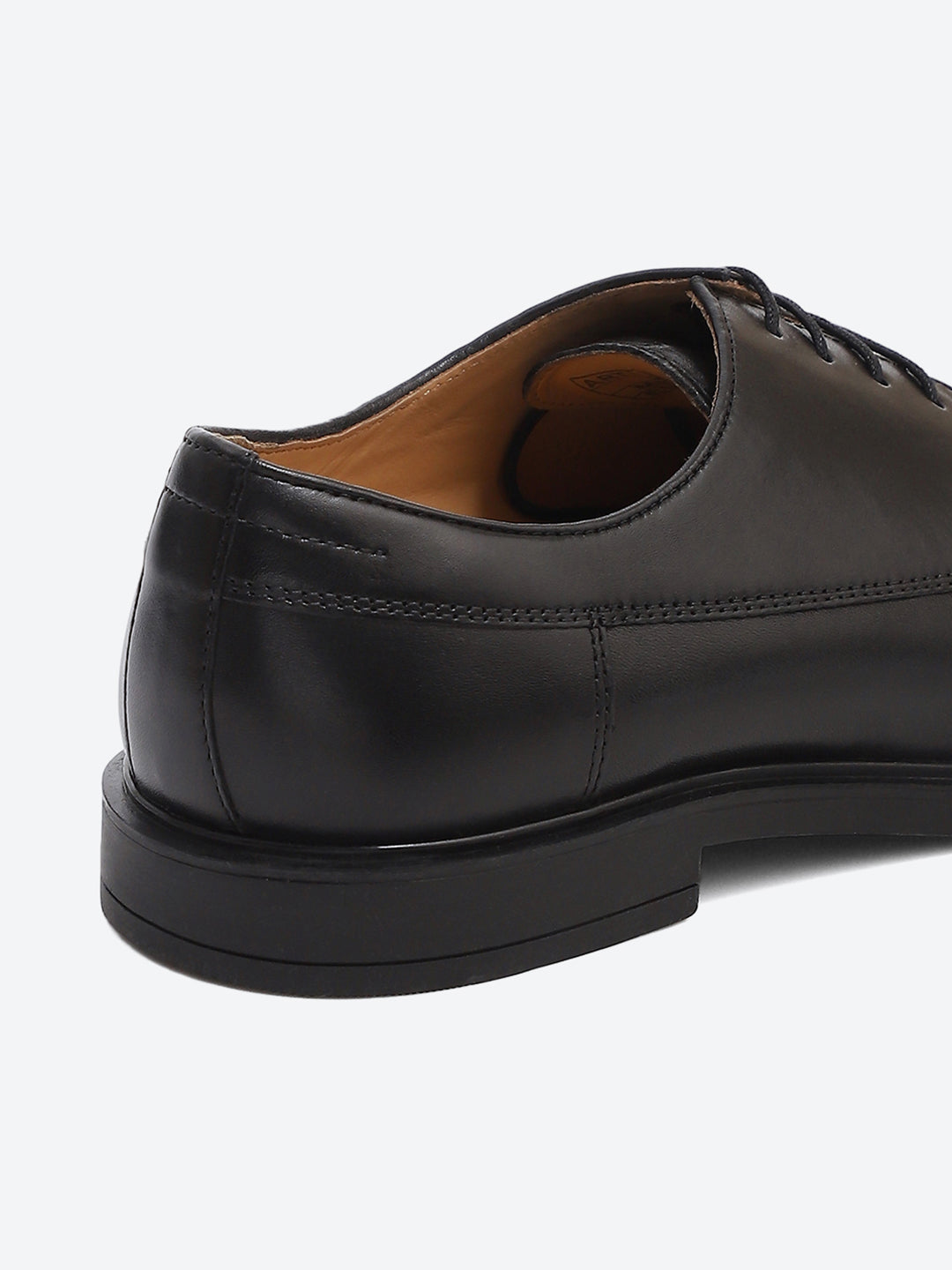 Men Black Lace Up Genuine Leather Formal Derby