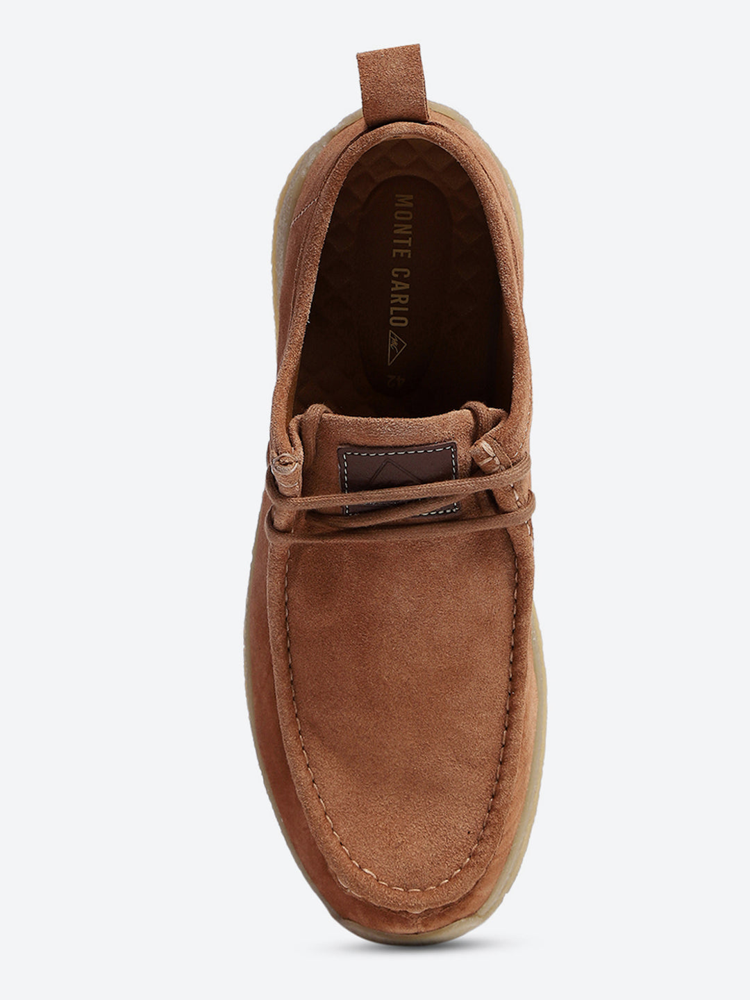 Monte Carlo Peach Casual Moc-Toe-Lace Up Shoe for Men