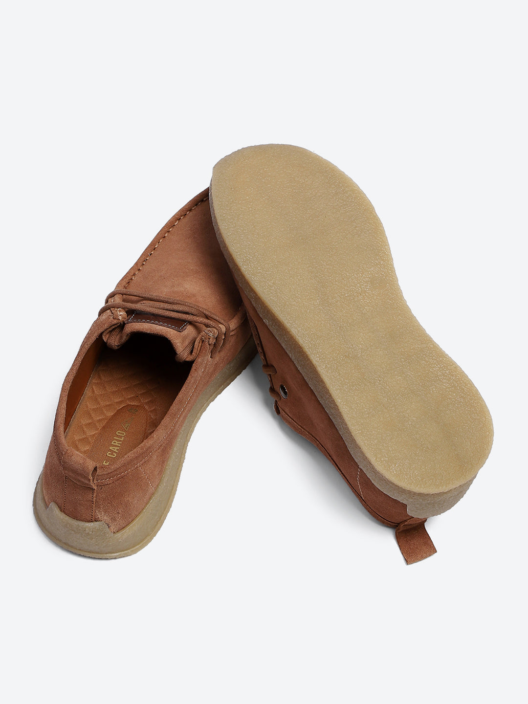 Monte Carlo Peach Casual Moc-Toe-Lace Up Shoe for Men