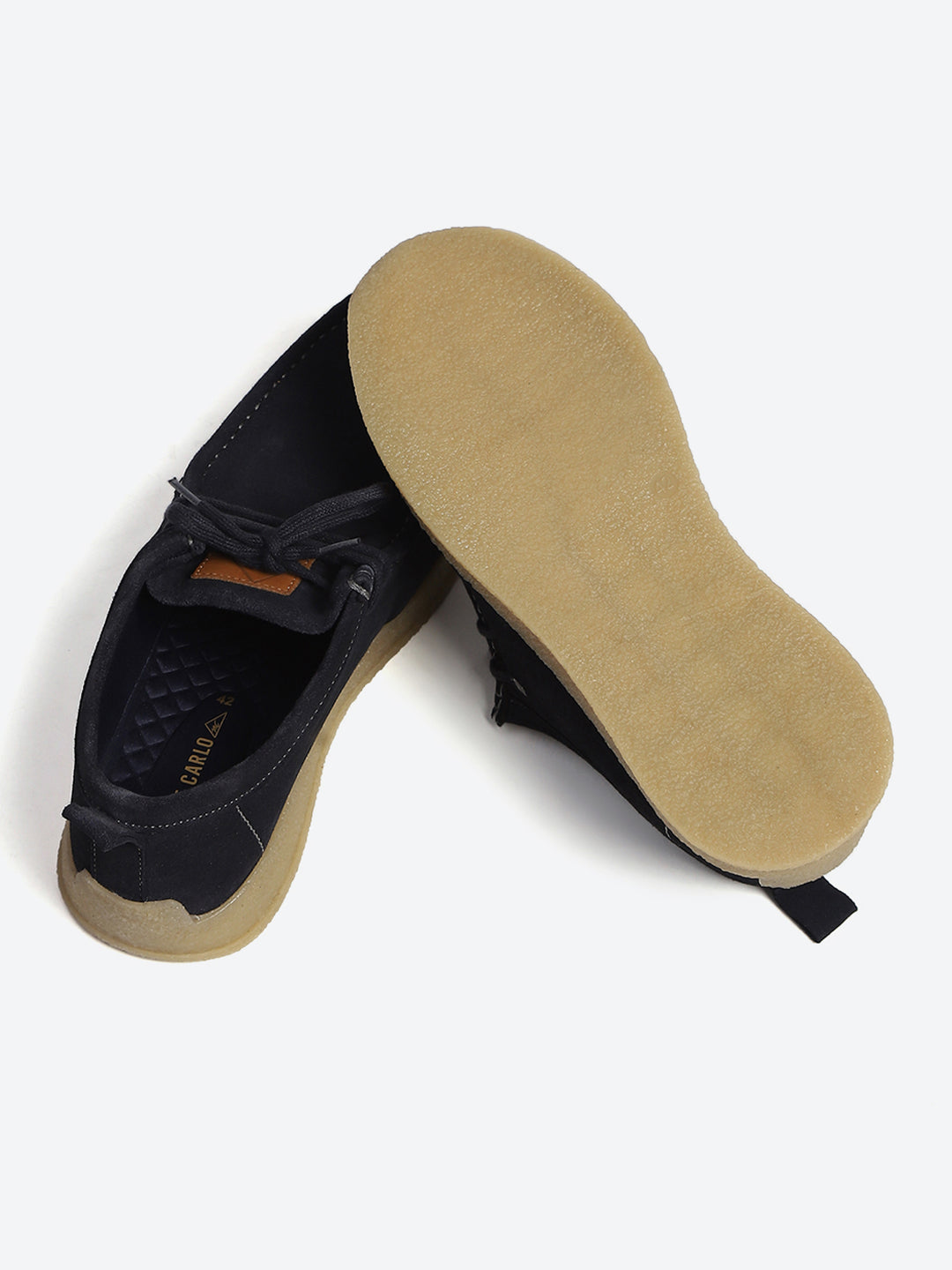 Monte Carlo Navy Blue Casual Moc-Toe-Lace Up Shoe for Men