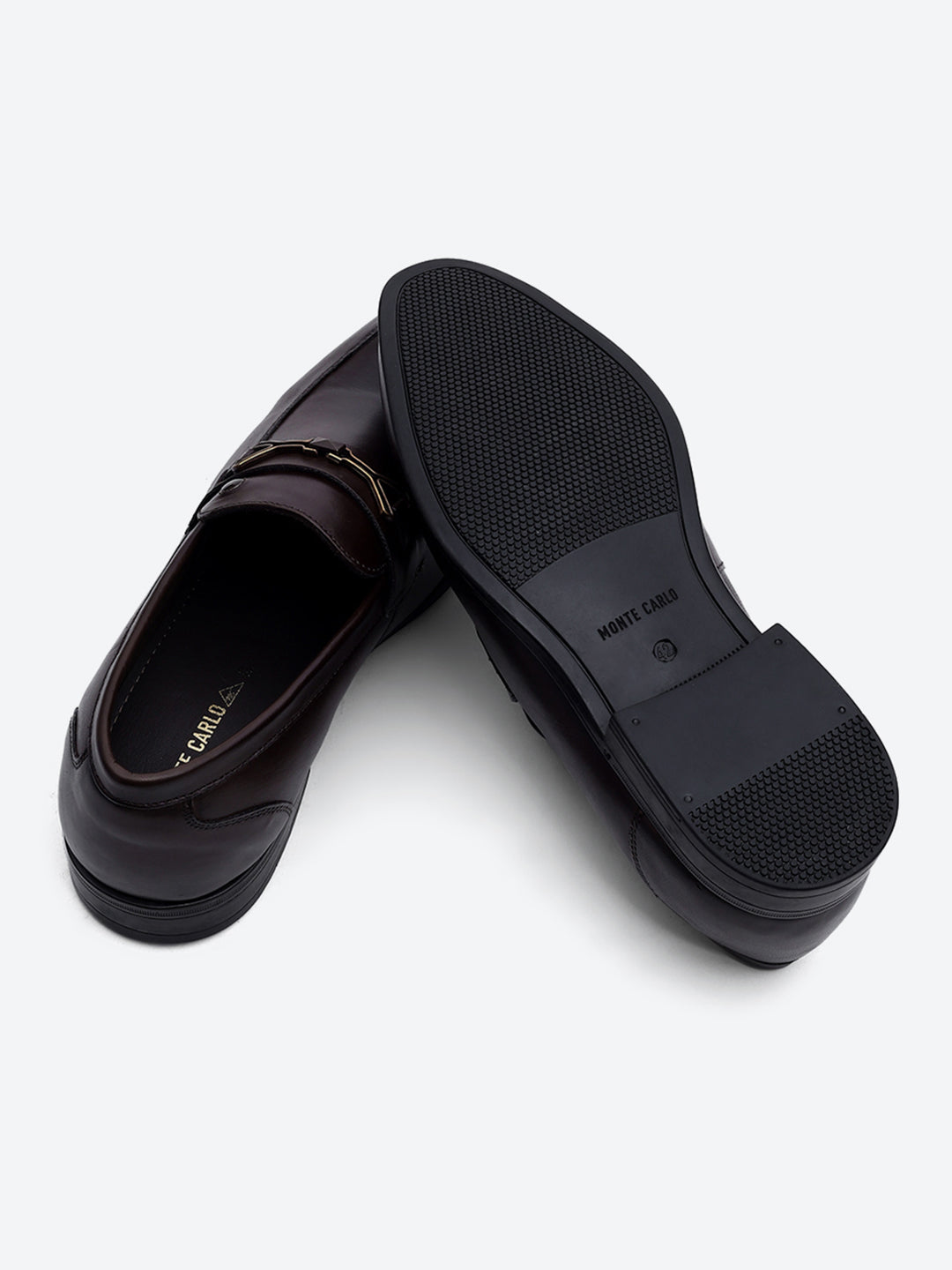 Men Brown Slip on Genuine Leather Penny Loafers