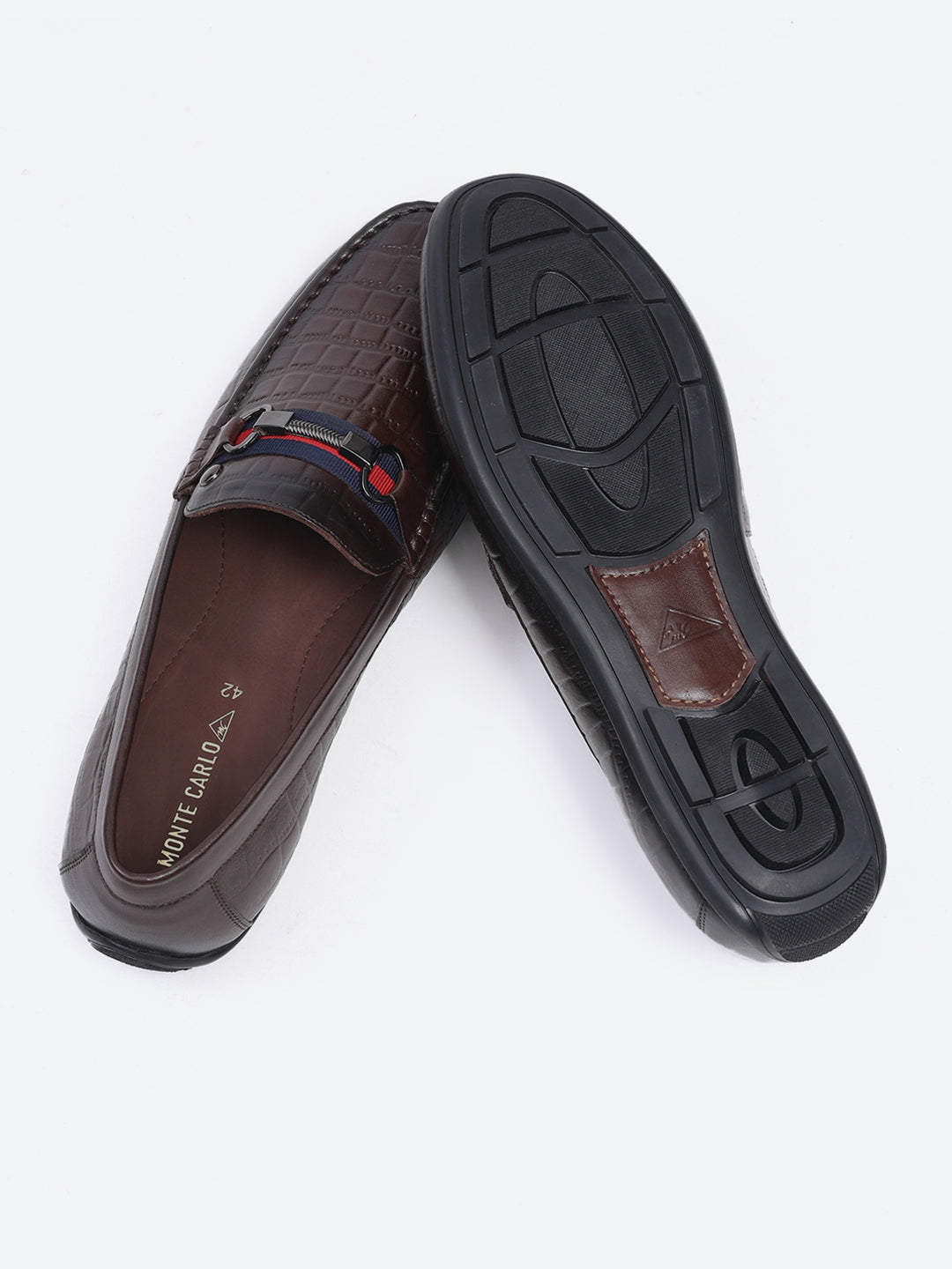 Men Brown Slip on Leather Loafers