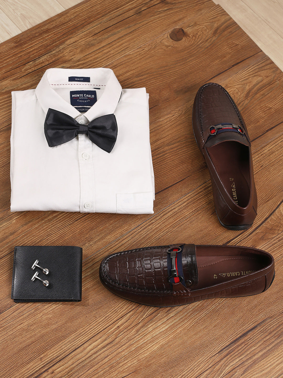 Men Brown Slip on Leather Loafers