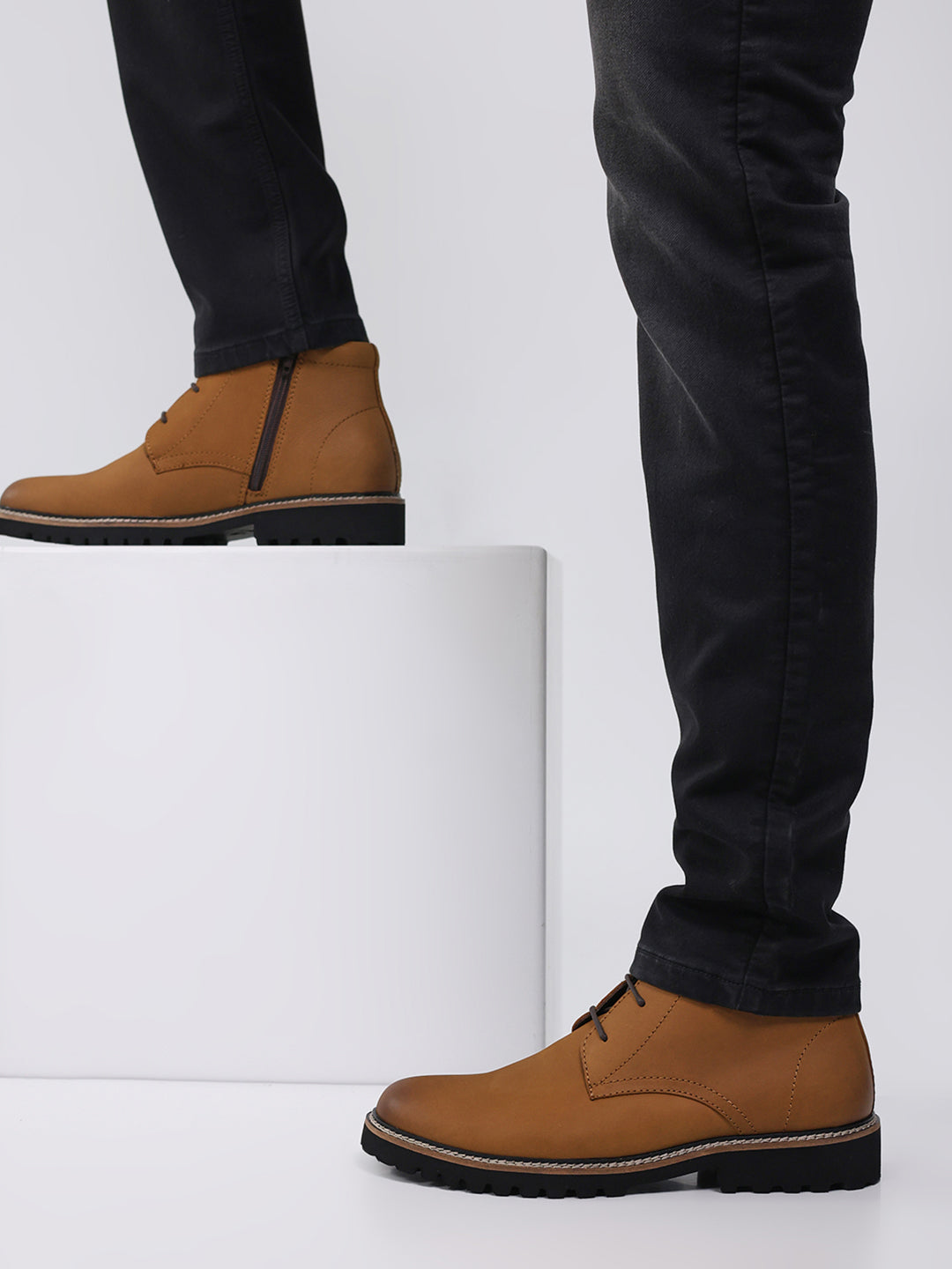Monte Carlo Tan Casual Chukka Style Ankle Boots for Men