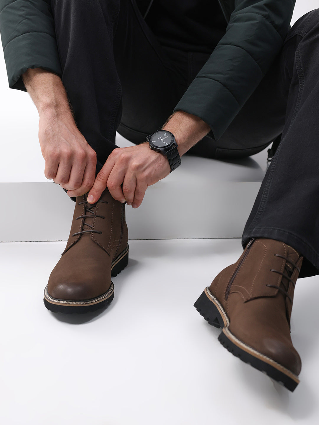 Monte Carlo Brown Casual Chukka Style Ankle Boots for Men