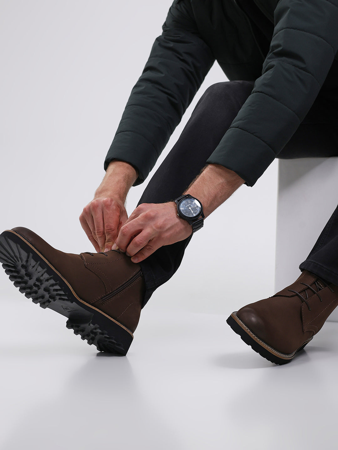 Monte Carlo Brown Casual Chukka Style Ankle Boots for Men