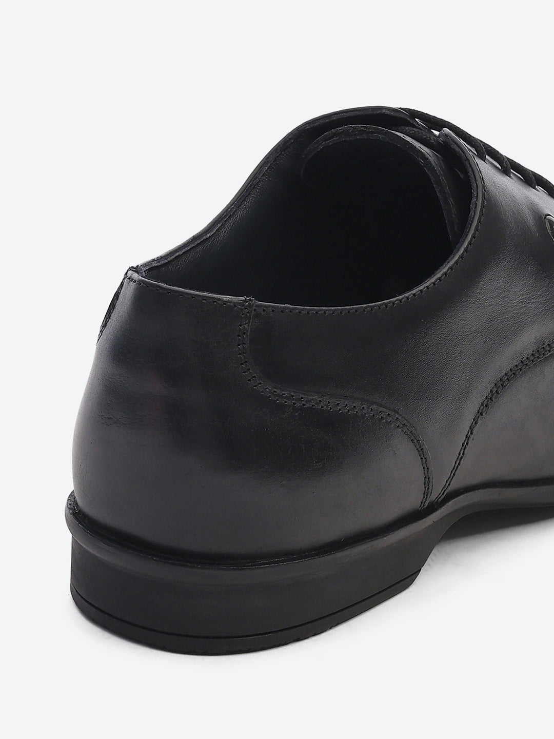 Men Black Lace Up Genuine Leather Formal Derbys