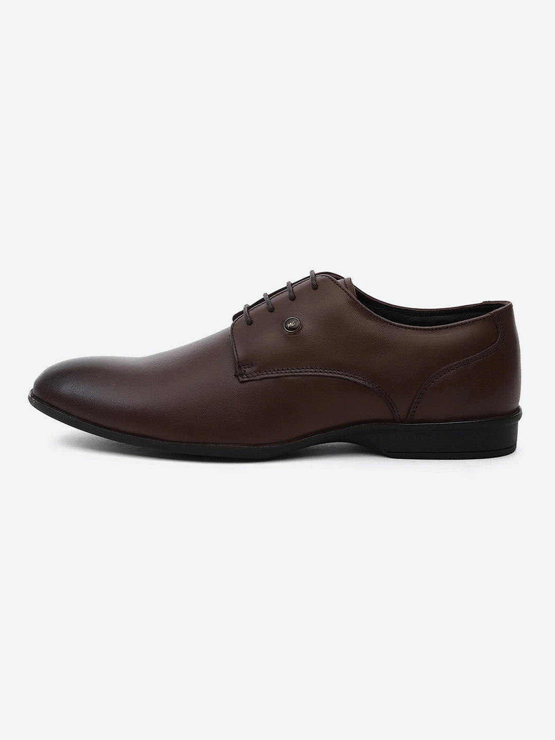 Men Tan Lace Up Genuine Leather Formal Derbys