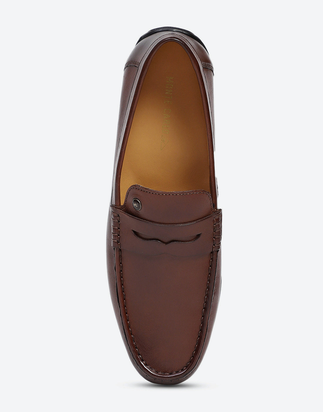 Men Brown Slip on Genuine Leather Loafers