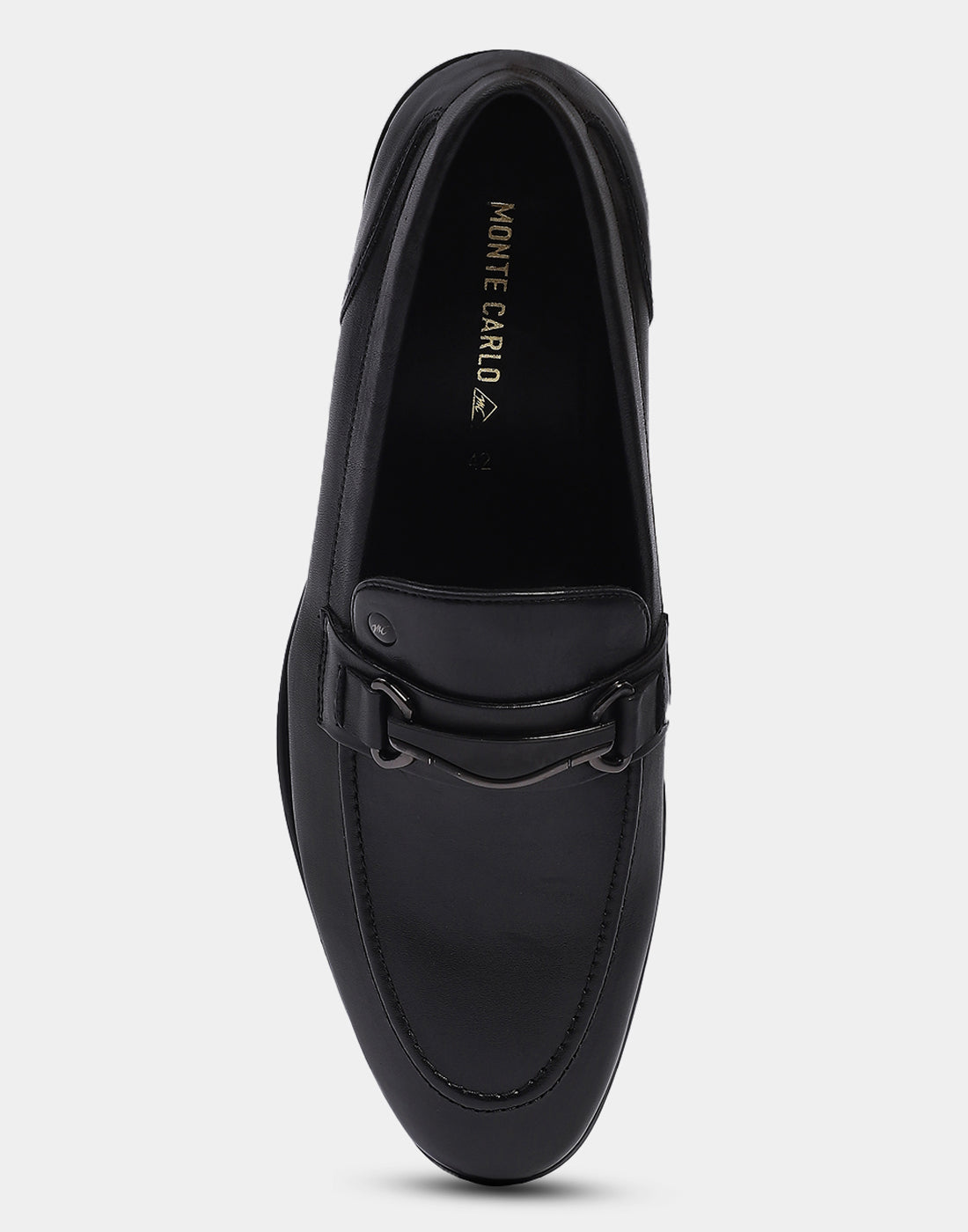 Men Black Slip on Genuine Leather Loafers