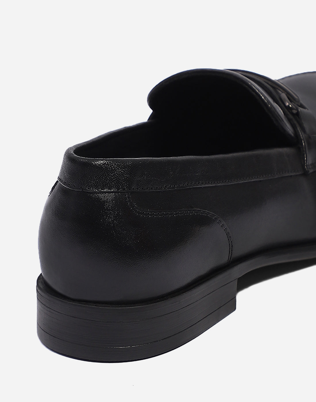 Men Black Slip on Genuine Leather Loafers