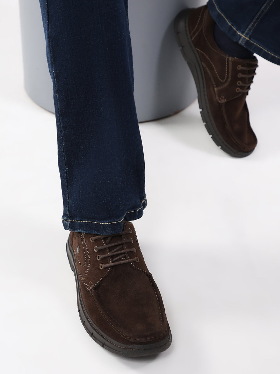 Monte Carlo Brown Moc-Toe | Comfortable Rugged & Everyday Casual Lace Up Style Shoe for Men