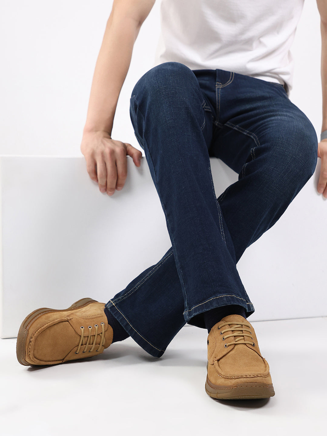 Monte Carlo Tan Moc-Toe | Comfortable Rugged & Everyday Casual Lace Up Style Shoe for Men