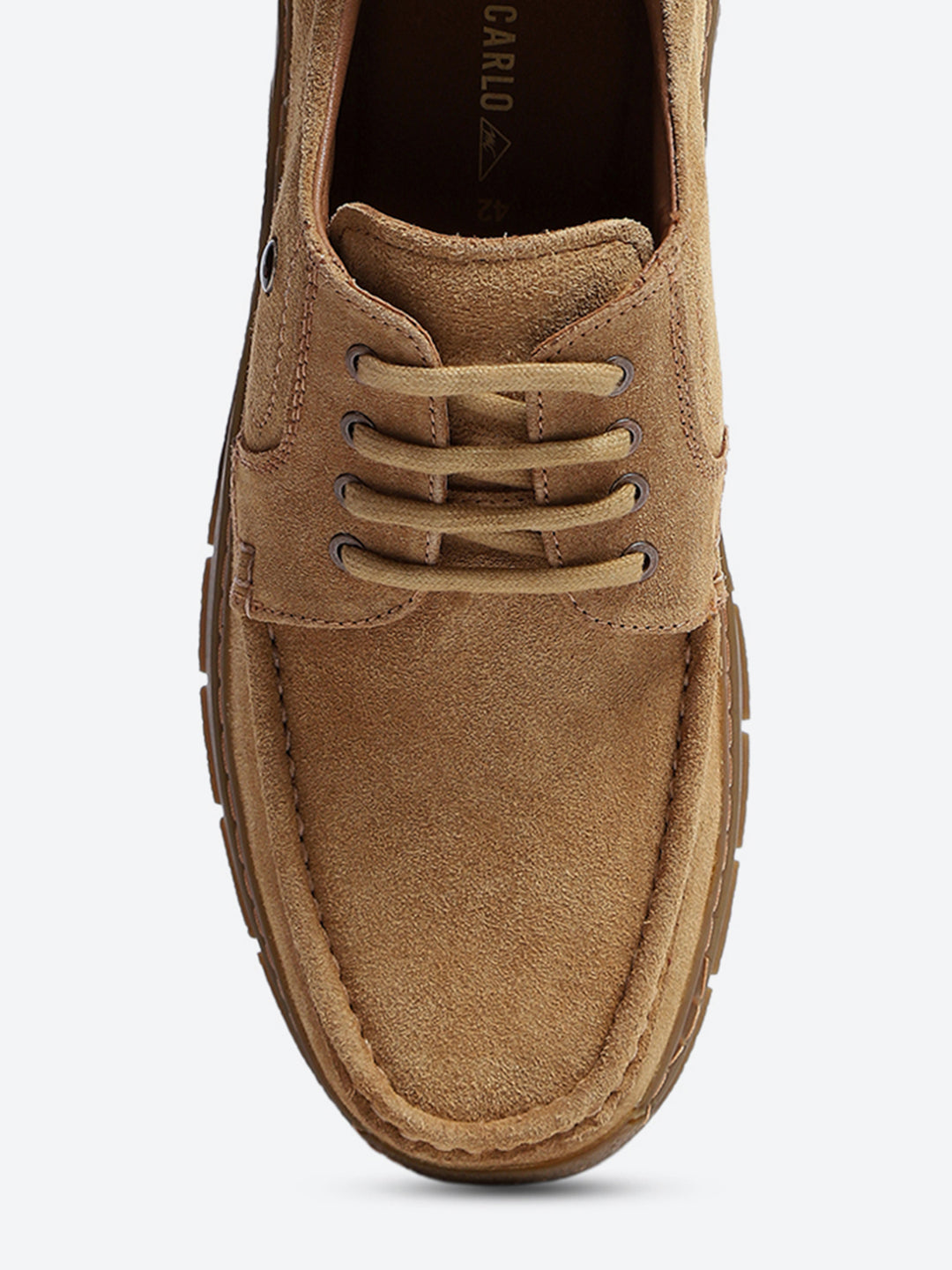 Monte Carlo Tan Moc-Toe | Comfortable Rugged & Everyday Casual Lace Up Style Shoe for Men