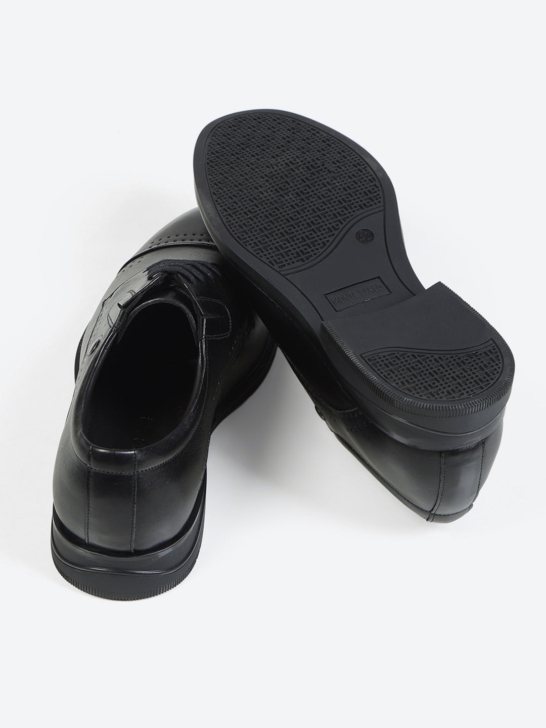 Monte Carlo Formal Derby Black Shoes for Men