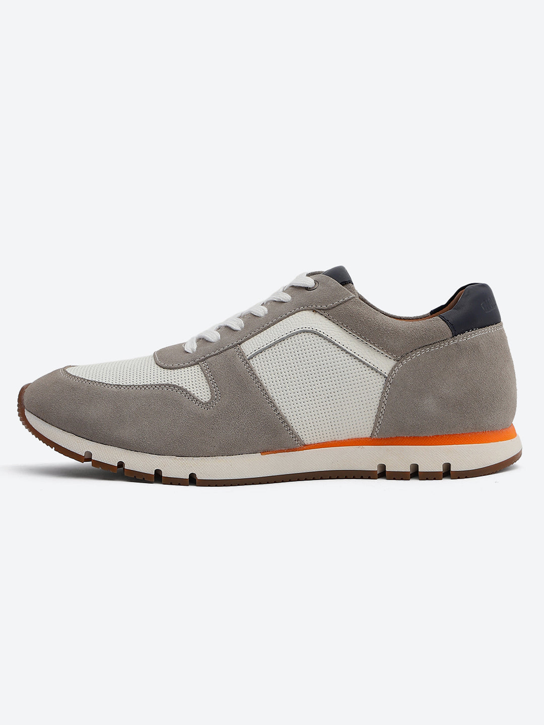 Monte Carlo White Leather Lace-Up Sneakers for Men