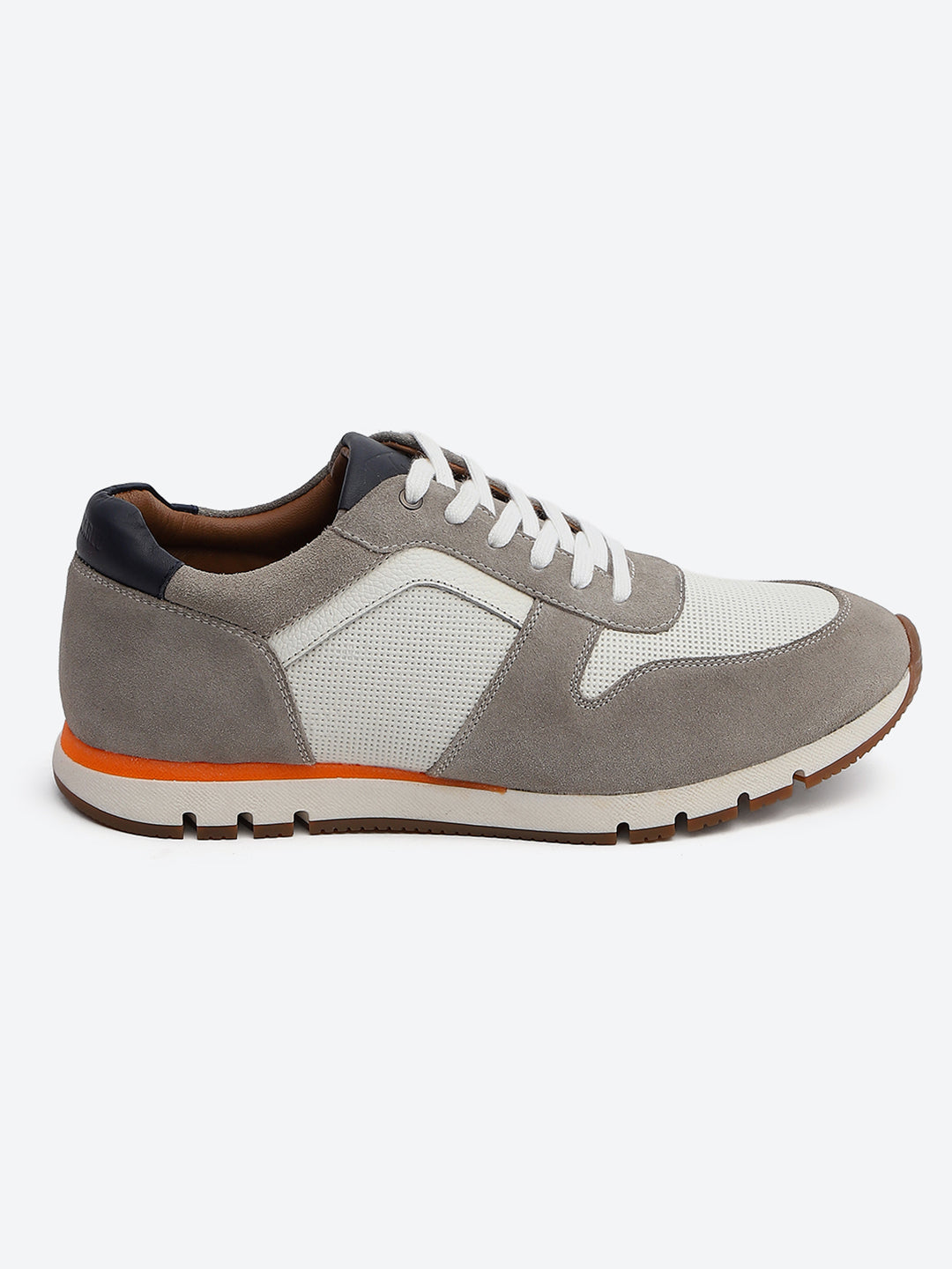 Monte Carlo White Leather Lace-Up Sneakers for Men