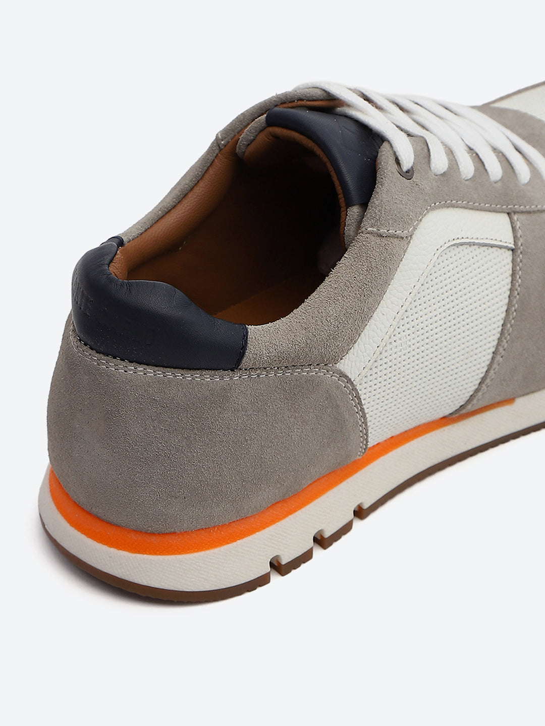 Monte Carlo White Leather Lace-Up Sneakers for Men