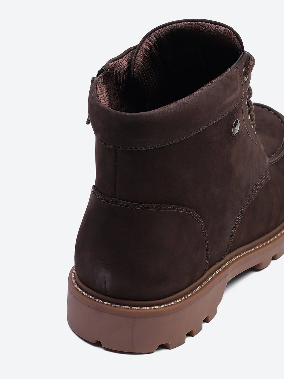 Men Brown Genuine Leather Lace Up Boots