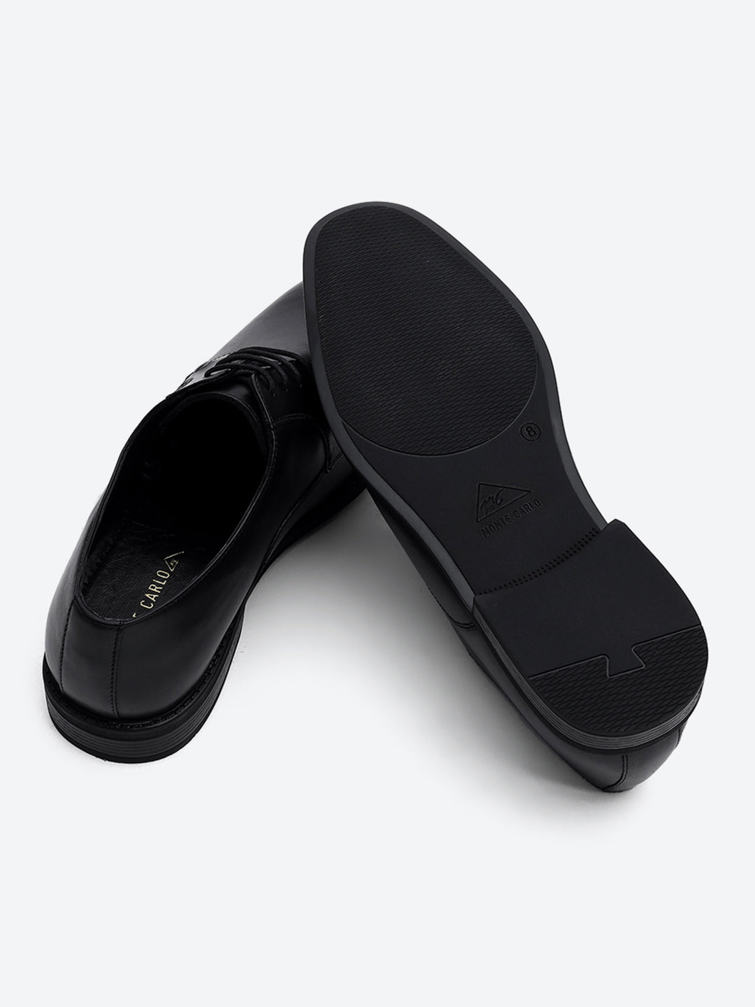 Men Black Lace Up Genuine Leather Formal Derby