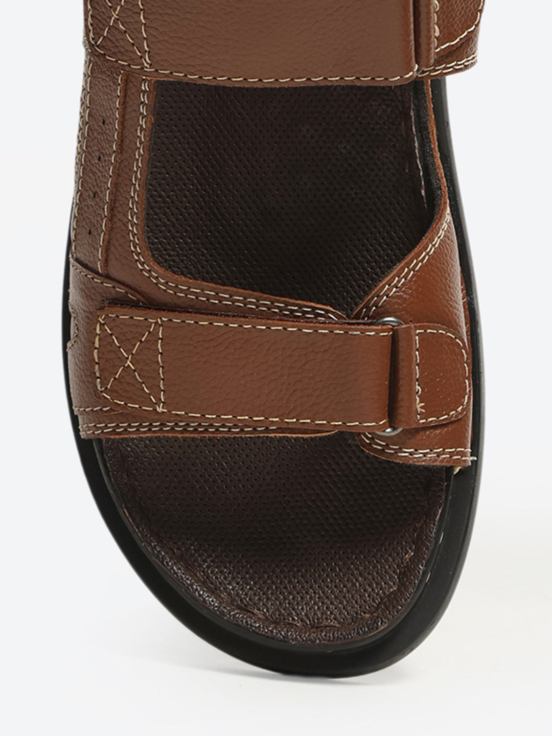 Monte Carlo Brown Velcro Adjustable Sporty Look I Daily Use Walking & Outdoor I Casual Floater Sandals for Men