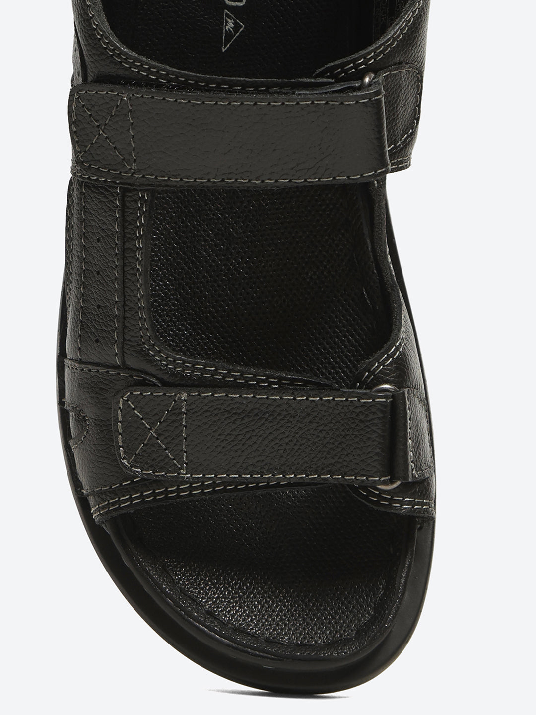 Monte Carlo Black Velcro Adjustable Sporty Look I Daily Use Walking & Outdoor I Casual Floater Sandals for Men